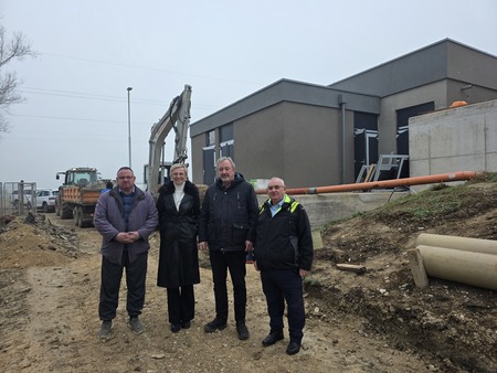 ŽUPAN OBISKAL GRADBIŠČE NOVE ČISTILNE NAPRAVE MORAVČE